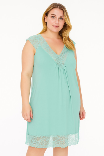 Lace viscose nightdress