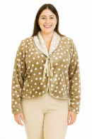 Fleece ζακέτα με κορδονάκι μπροστά. Ιδιαίτερα απαλή και ζεστή