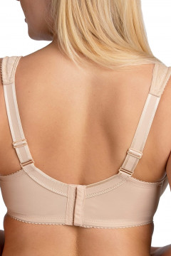 Jacquard & lace underwired bra