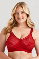 Cotton rich dots non-wired bra