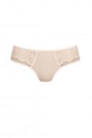 Delicate high waisted brief with lace on the front. Made of soft microfiber fabric