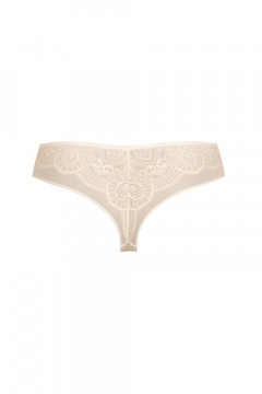 Σέξι σλιπ τύπου brazilian. Αναδεικνύει τη σιλουέτα. Με δαντέλα και τούλι