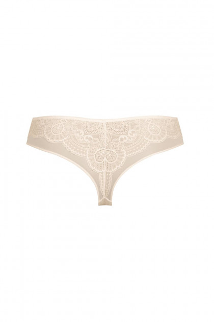 Sexy Brazilian-style brief with lace and tulle