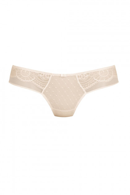 Sexy Brazilian-style brief with lace and tulle