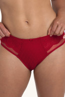 Sexy Brazilian-style brief with lace and tulle