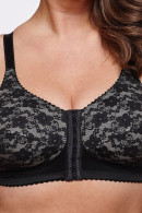 Νon-wired front-closing  lace mastectomy bra