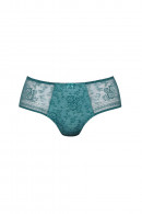 Romantic high-waisted slip made of durable lace and microfiber fabric