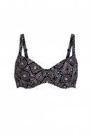 Εμπριμέ τρόπικαλ Μπικίνι Τοπ με Μπανέλα & Full Cup έως H