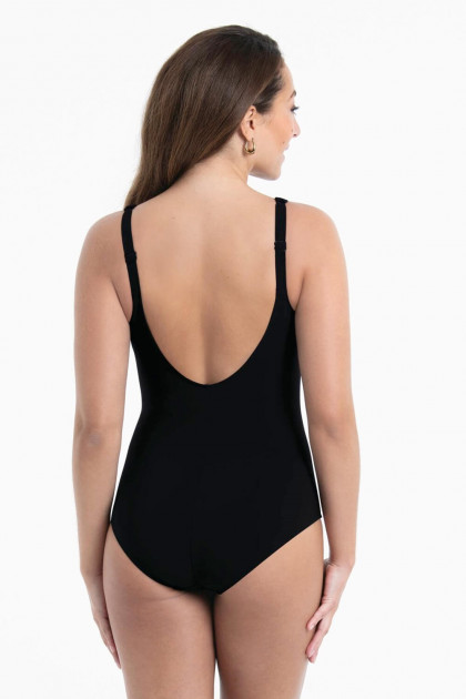 Ολόσωμο Μαγι΄ό χωρίς Μπανέλες με slimming effect σε εμπριμέ μοτίβο