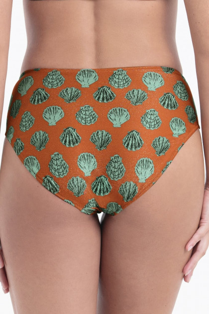 Ψηλόμεσο Σλιπ μαγιό με διακοσμητική αγκράφα