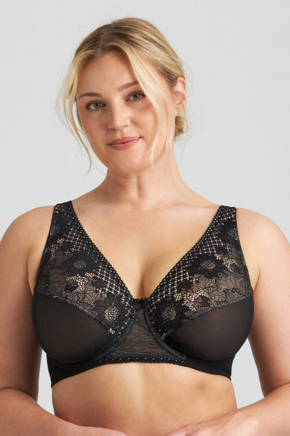 Bralette Σουτιέν με Μπανέλα & Δαντέλα με Βαθύ Ντεκολτέ
