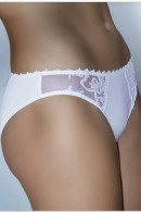 Elegant slip made of fine microfiber and lace on the sides