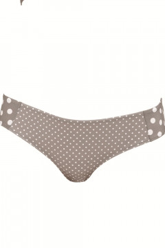 Polka dot slip made of soft microfiber.  Does not press the thighs.