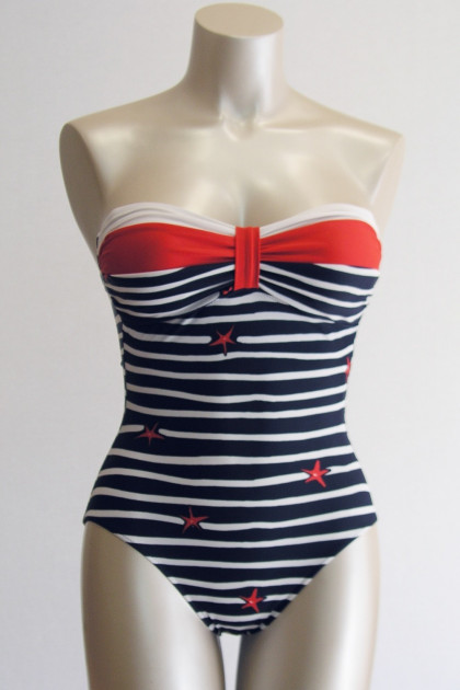 Ολόσωμο μαγιό στράπλες χωρίς μπανέλες