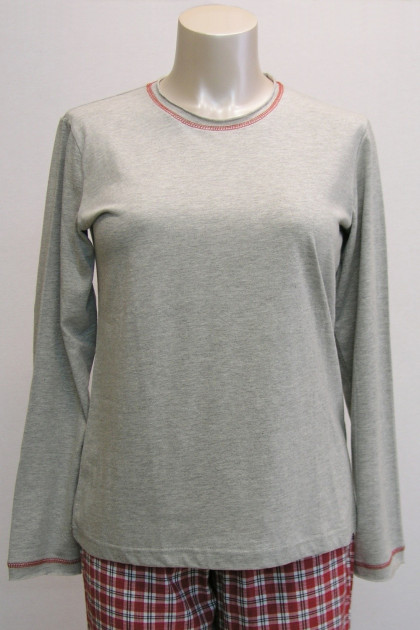 Τοπ πυζάμα με μακρύ μανίκι. Φοριέται όλες τις ώρες. Από 100% βαμβάκι