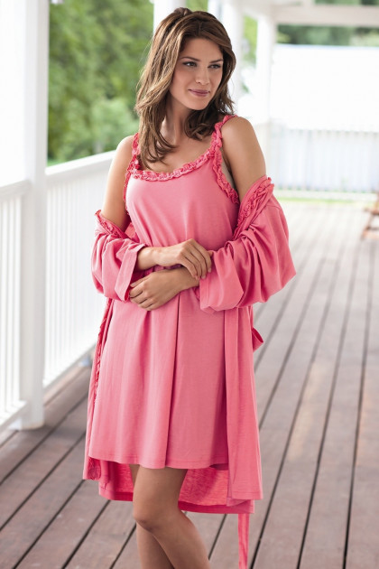 Nυχτικό με τιραντάκι από βαμβάκι και modal