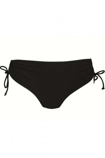 Σλιπ μαγιό από απαλή και ανθεκτική  μικροϊνα. Με κορδονάκι στα πλαϊνά που μαζεύει