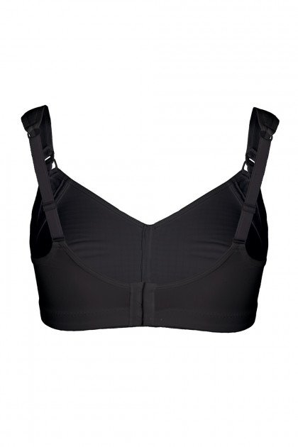 Nonwired nursing bra with soft cups and straps. Perfect breast support