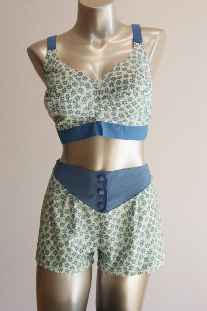 Μπικίνι/homewear τοπ βαμβακερό χωρίς μπανέλες