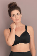 Nonwired nursing bra made of fine microfiber. Soft cups without seams. Perfect support.