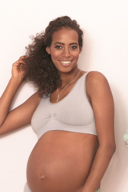Seamless nonwired pregnancy bustier