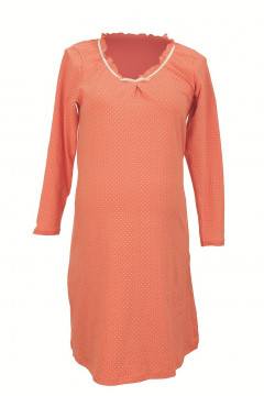 Cotton, elastic nightdress for pregnancy and nursing