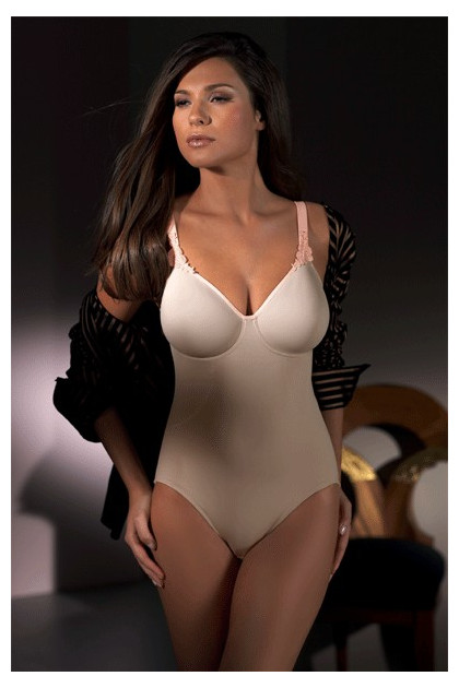 Δίχρωμο κορμάκι με μπανέλες και βαθιές θήκες χωρίς ραφές