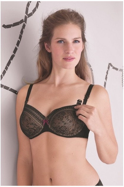 Breastfeeding bra with lace. Perfect hold. Up to J cup.