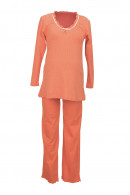 Cotton pregnancy - breastfeeding pyjama with elastic pants