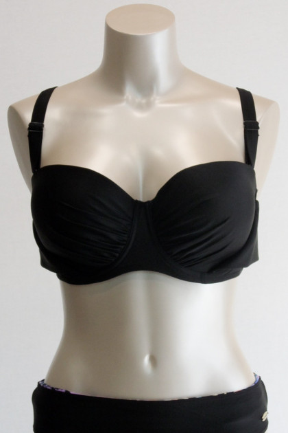 Ενισχυμένο μπικίνι τοπ με μπανέλες. Φοριέται με πολλους τρόπους