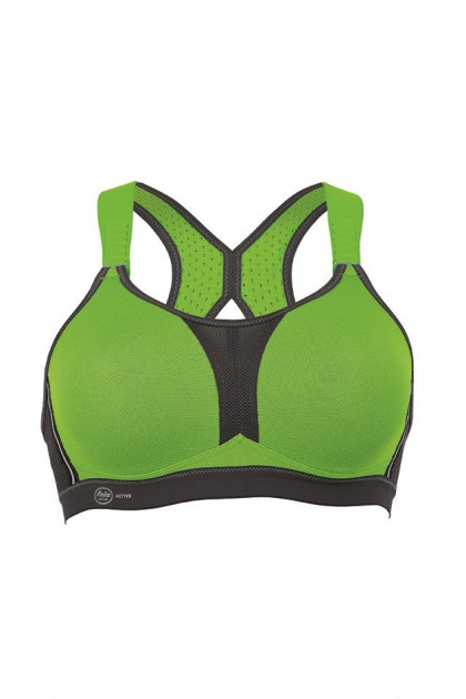Functional maximum support non-wired sports bra with cross straps on the back