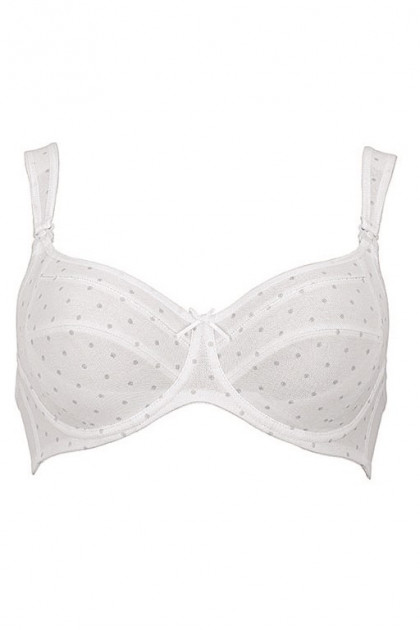 Cotton nursing bra with soft underwire that does not press the breast. Up to J cup
