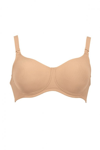 Nursing nonwired bra made of soft microfiber
