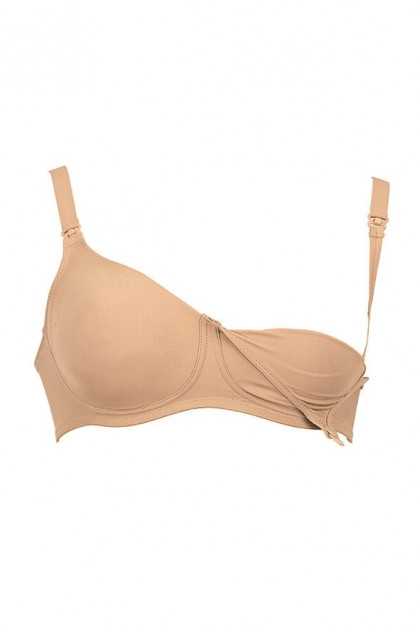 Nursing nonwired bra made of soft microfiber