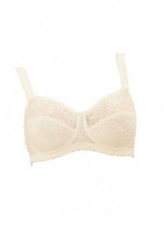 Lightweight non-wired bra with high quality lace and tulle