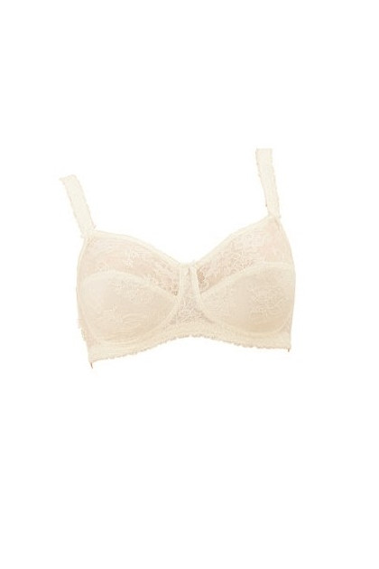 Lightweight non-wired bra with high quality lace and tulle