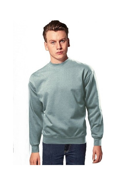 Men's cotton, warm, fleece crewneck