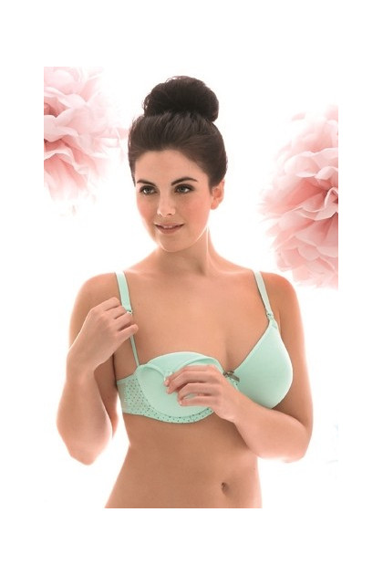 Άνετο σουτιέν θηλασμού με μαλακές μπανέλες. Με προφορμαρισμένες θήκες χωρίς ραφές.  Δεν διαγράφει.