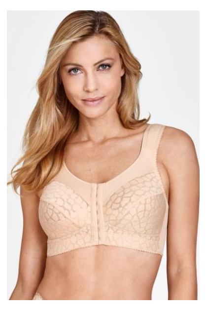 Σουτιέν χωρίς μπανέλες με μπροστινό κούμπωμα και φαρδιές, μαλακές τιράντες