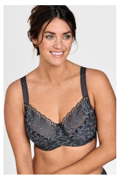 Luxurious flames underwired bra