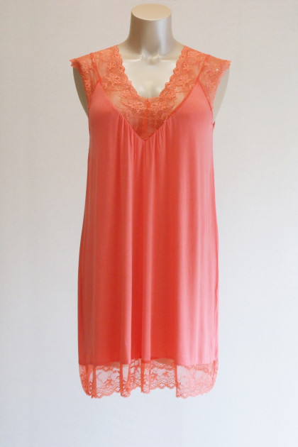 Lace viscose nightdress