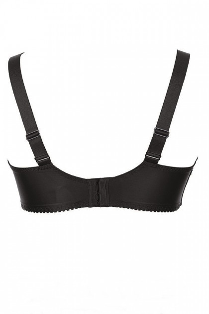 Elegant underwired bra with tulle for heavy breasts