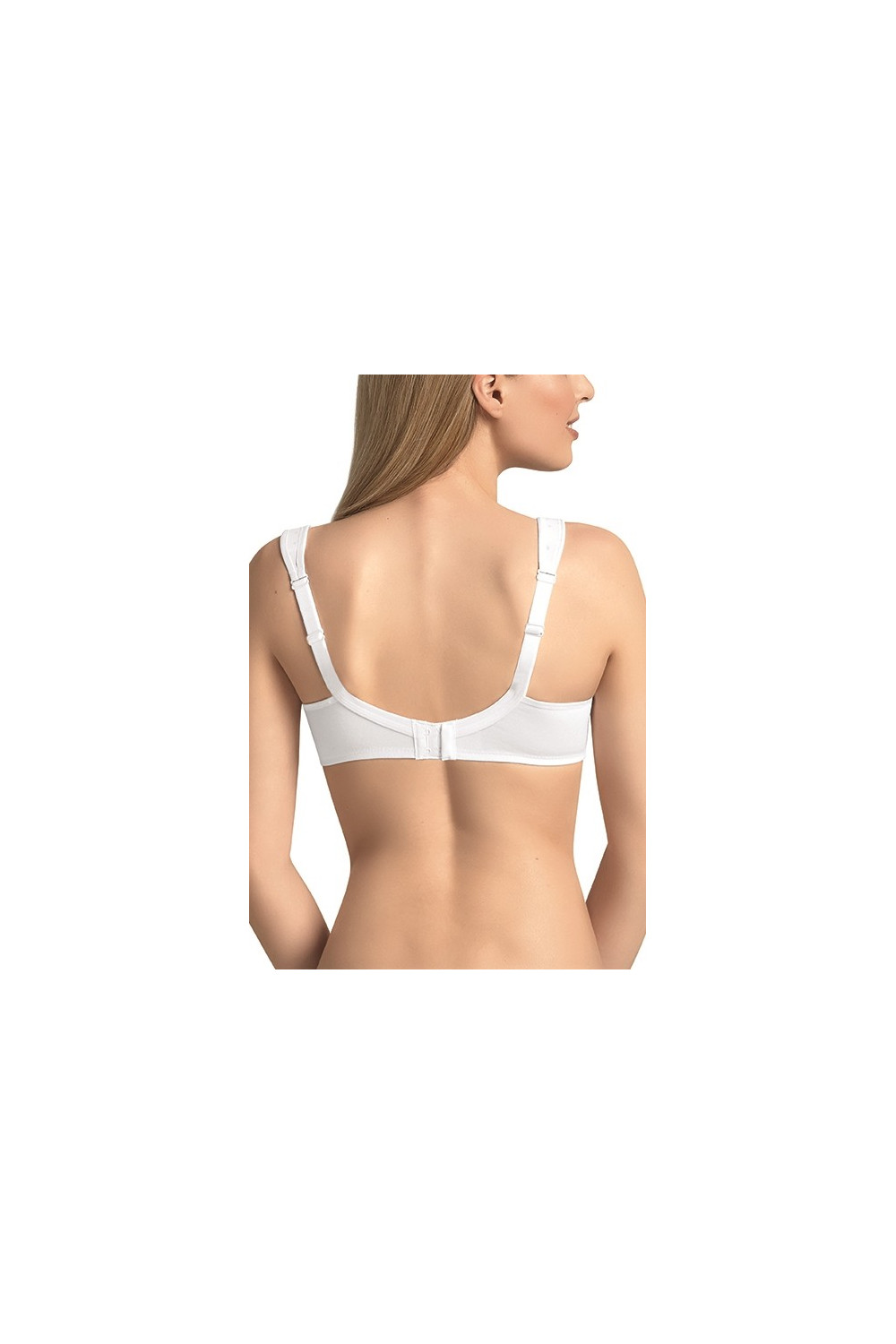 Cotton nursing bra with soft underwire that does not press the