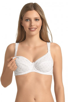Cotton nursing bra with soft underwire that does not press the breast. Up to J cup