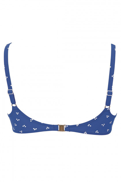 Κομψό μπικίνι τοπ με μπανέλες και σχέδιο. Ιδανικό για μεγάλο στήθος