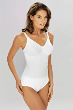 Nonwired body with integrated waist slimming belt