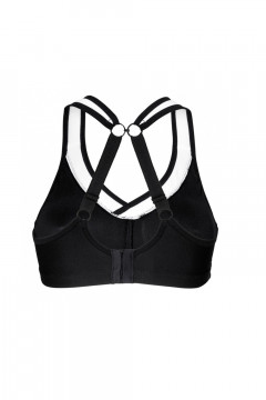 Double layer unwired sports bra for maximum support