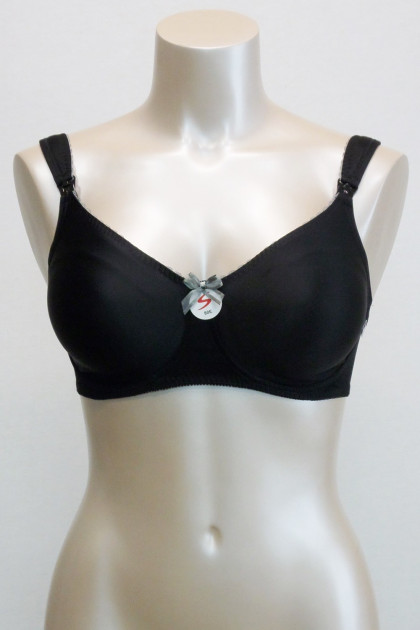 Κομψό σουτιέν θηλασμού με μπανέλες και διακριτική δαντέλα