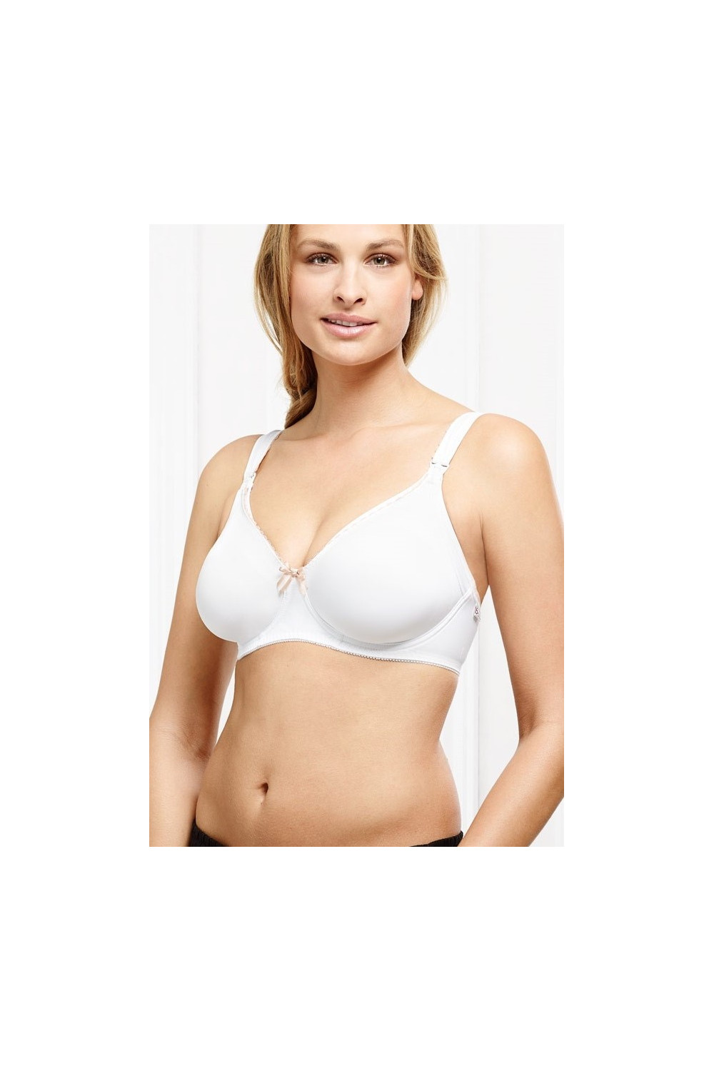 Romantic, underwired pregnancy - nursing bra made of soft microfiber and  lace