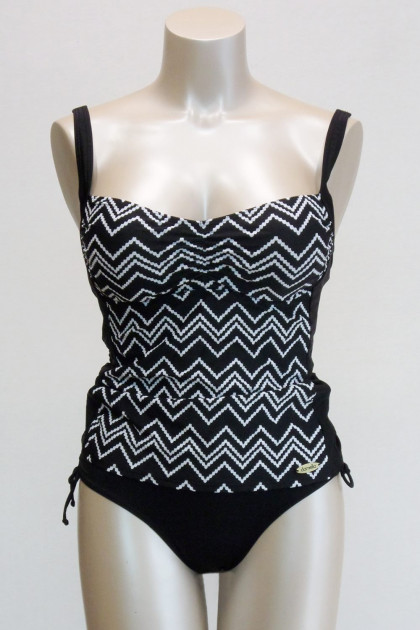 Τανκίνι τοπ μαστεκτομής δίχρωμο